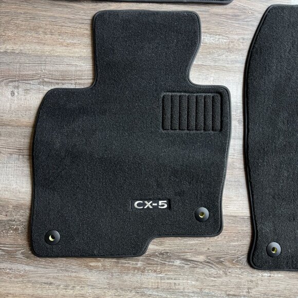 MAZDA CX-5 Floor Mats OEM 2017-Current Carpet Black Set 4 out of 4 KBG6-68G40 - Picture 3 of 8